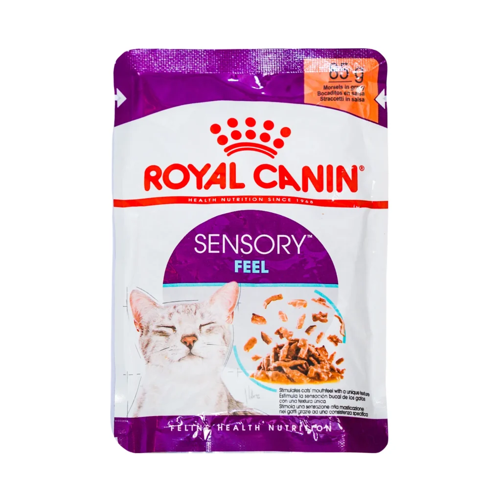 غذای مرطوب گربه بالغ Royal Canin Sensory Feel – مناسب برای گربه‌های خانگی