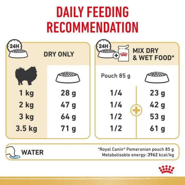 غذای خشک سگ رویال کنین مدل pomeranian وزن 1.5 کیلوگرم - تصویر 3