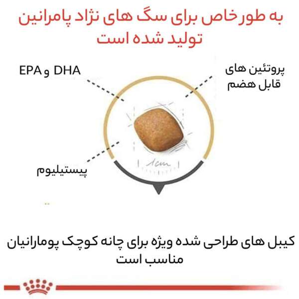 غذای خشک سگ رویال کنین مدل pomeranian وزن 1.5 کیلوگرم - تصویر 8