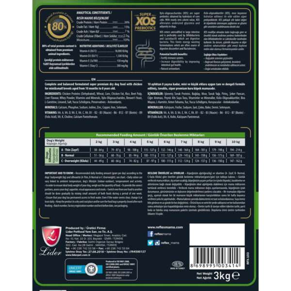 غذای خشک سگ رفلکس پلاس مدل Chicken وزن 3 کیلوگرم - تصویر 2